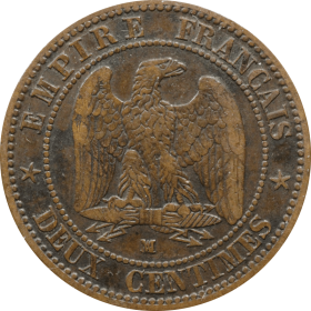 2 centymy 1853 m francja b